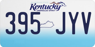 KY license plate 395JYV