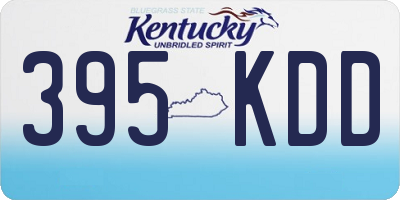 KY license plate 395KDD