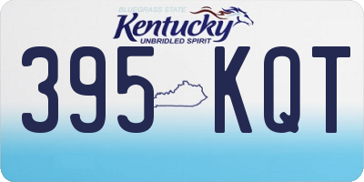 KY license plate 395KQT