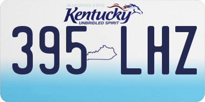 KY license plate 395LHZ