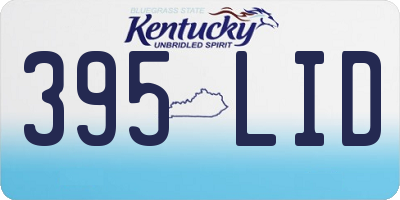 KY license plate 395LID