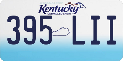 KY license plate 395LII