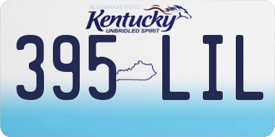KY license plate 395LIL