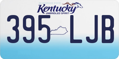 KY license plate 395LJB
