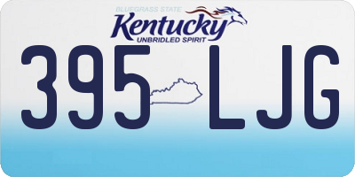 KY license plate 395LJG