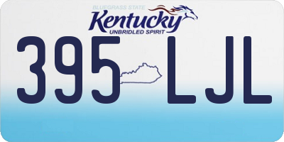 KY license plate 395LJL