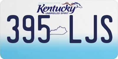 KY license plate 395LJS