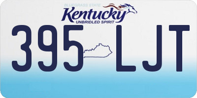 KY license plate 395LJT