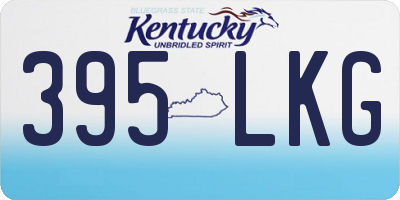 KY license plate 395LKG