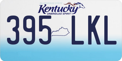KY license plate 395LKL
