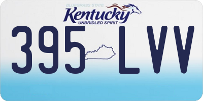 KY license plate 395LVV