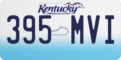 KY license plate 395MVI