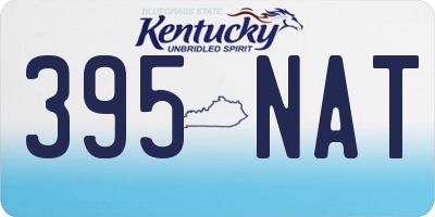 KY license plate 395NAT