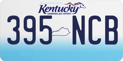 KY license plate 395NCB