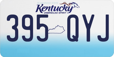 KY license plate 395QYJ
