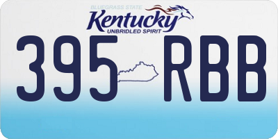 KY license plate 395RBB