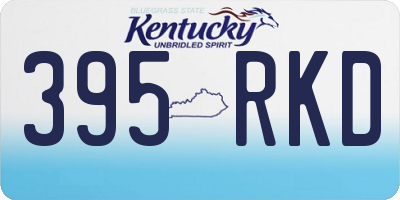 KY license plate 395RKD