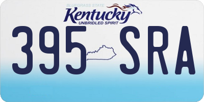 KY license plate 395SRA