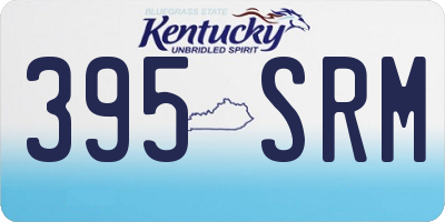 KY license plate 395SRM
