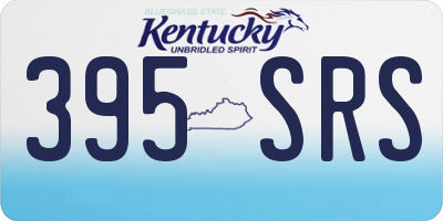 KY license plate 395SRS