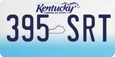 KY license plate 395SRT
