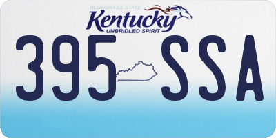 KY license plate 395SSA