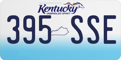 KY license plate 395SSE