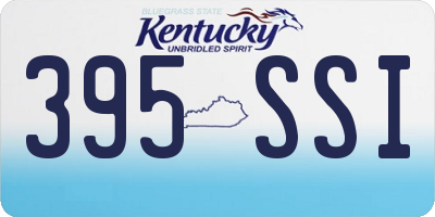 KY license plate 395SSI