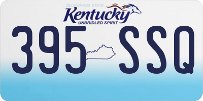 KY license plate 395SSQ
