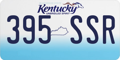 KY license plate 395SSR