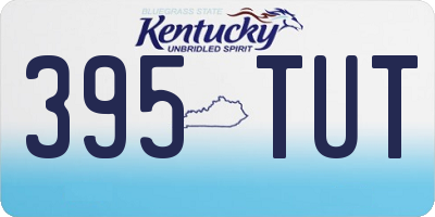 KY license plate 395TUT