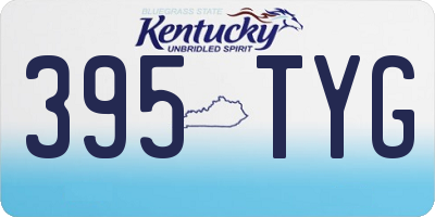 KY license plate 395TYG
