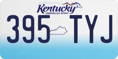 KY license plate 395TYJ