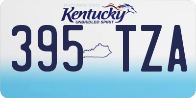 KY license plate 395TZA