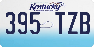 KY license plate 395TZB