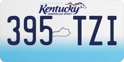 KY license plate 395TZI