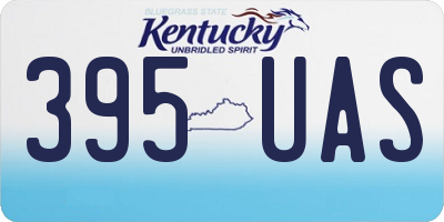 KY license plate 395UAS