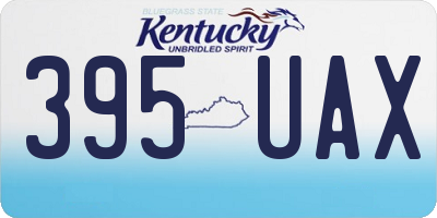 KY license plate 395UAX