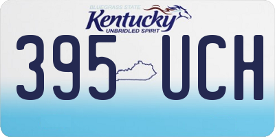 KY license plate 395UCH