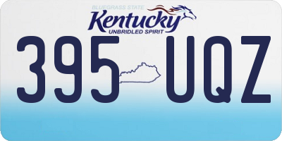 KY license plate 395UQZ