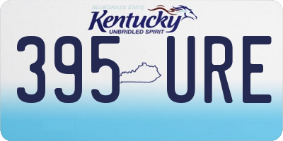 KY license plate 395URE