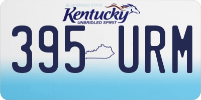 KY license plate 395URM