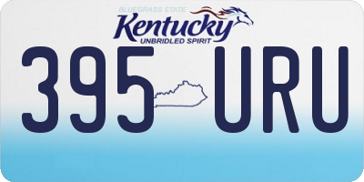 KY license plate 395URU