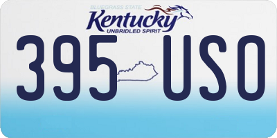 KY license plate 395USO