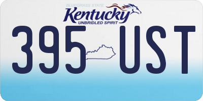 KY license plate 395UST