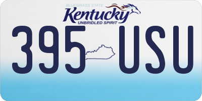 KY license plate 395USU