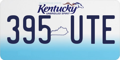 KY license plate 395UTE