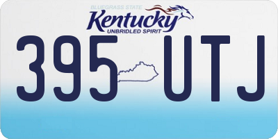 KY license plate 395UTJ