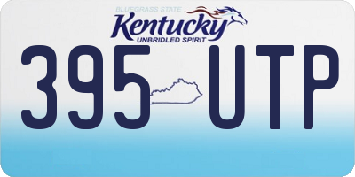 KY license plate 395UTP