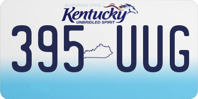KY license plate 395UUG